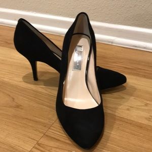 INC Black suede pumps, never worn